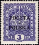 Wydanie prowizoryczne tzw. krakowskie znaczek nr 30