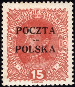 Wydanie prowizoryczne tzw. krakowskie znaczek nr 35
