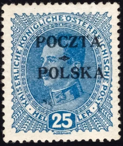 Wydanie prowizoryczne tzw. krakowskie znaczek nr 37