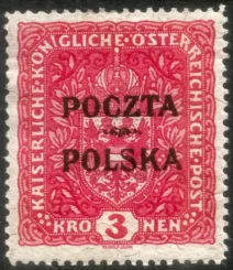 Wydanie prowizoryczne tzw. krakowskie znaczek nr 47