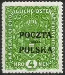 Wydanie prowizoryczne tzw. krakowskie znaczek nr 48