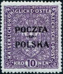 Wydanie prowizoryczne tzw. krakowskie znaczek nr 49