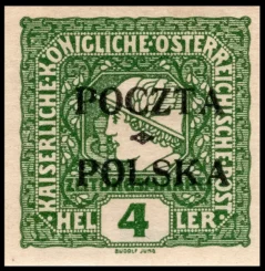 Wydanie prowizoryczne tzw. krakowskie znaczek nr 51