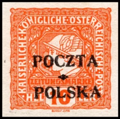 Wydanie prowizoryczne tzw. krakowskie znaczek nr 53