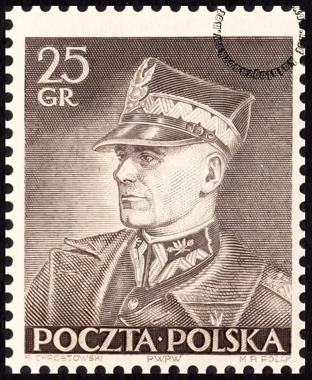 Wizyta króla Rumunii w Polsce znaczek nr 300