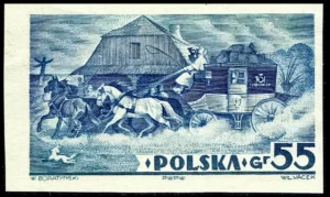 V Ogólnopolska Wystawa Filatelistyczna w Warszawie znaczek nr 307A