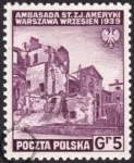 Zniszczenia dokonane przez Niemców w Polsce. Wojsko polskie w Wielkiej Brytanii - znaczek nr A338