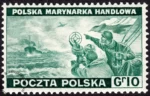 Polskie siły zbrojne w walce z Niemcami - znaczek nr J338