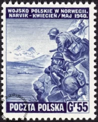 Polskie siły zbrojne w walce z Niemcami - znaczek nr L338