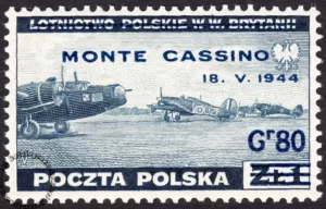 Zdobycie Monte Cassino - znaczek nr S338