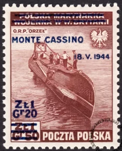 Zdobycie Monte Cassino - znaczek nr T338