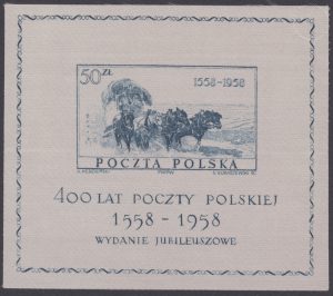 400-lecie Poczty Polskiej - Blok 21