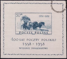 400-lecie Poczty Polskiej - Blok 21