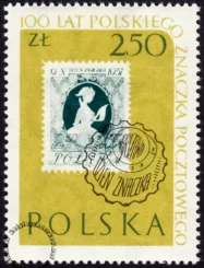 100 lecie polskiego znaczka pocztowego - 1011