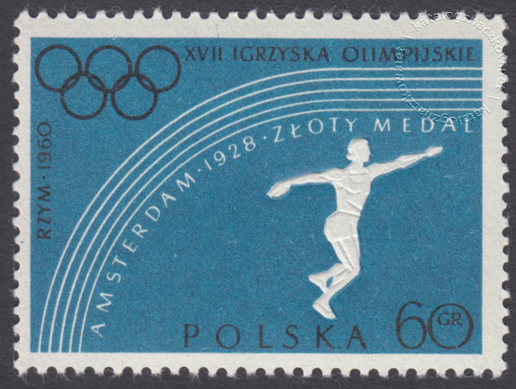 XVII Igrzyska Olimpijskie w Rzymie znaczek nr 1022