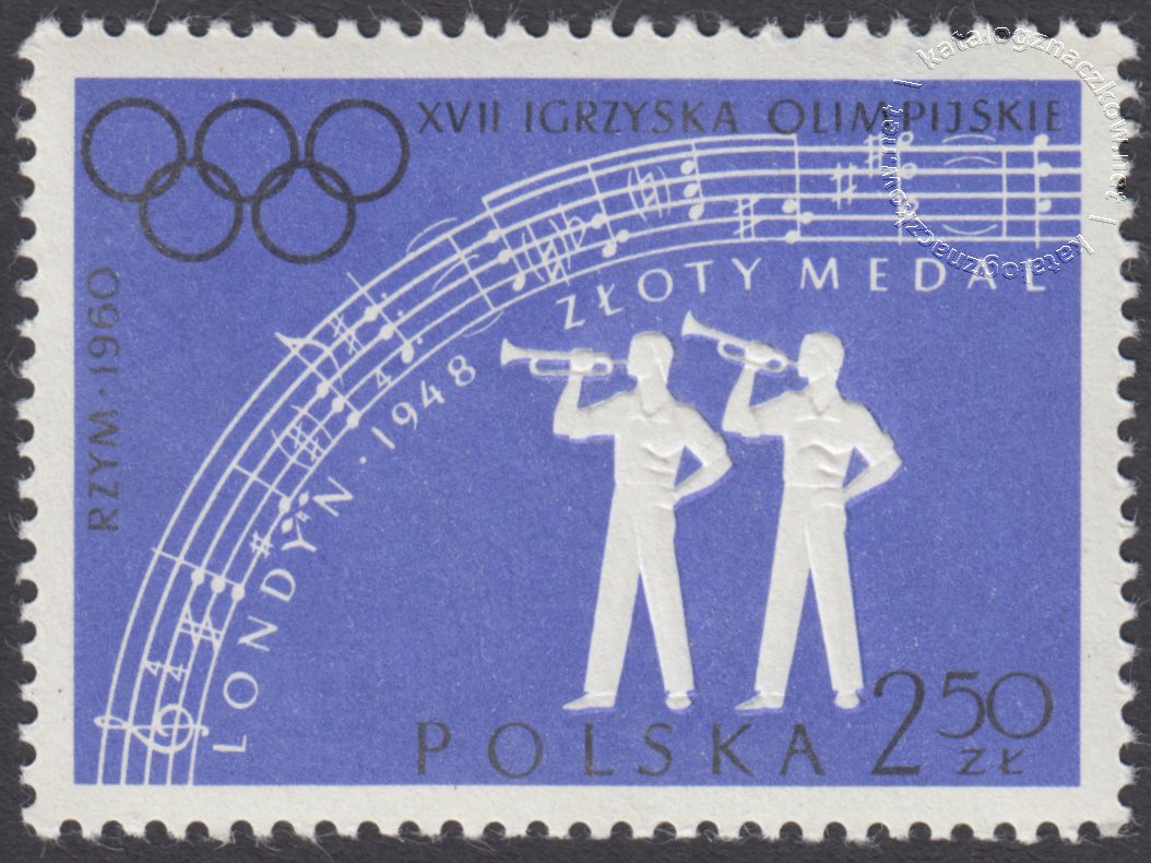 XVII Igrzyska Olimpijskie w Rzymie znaczek nr 1026B