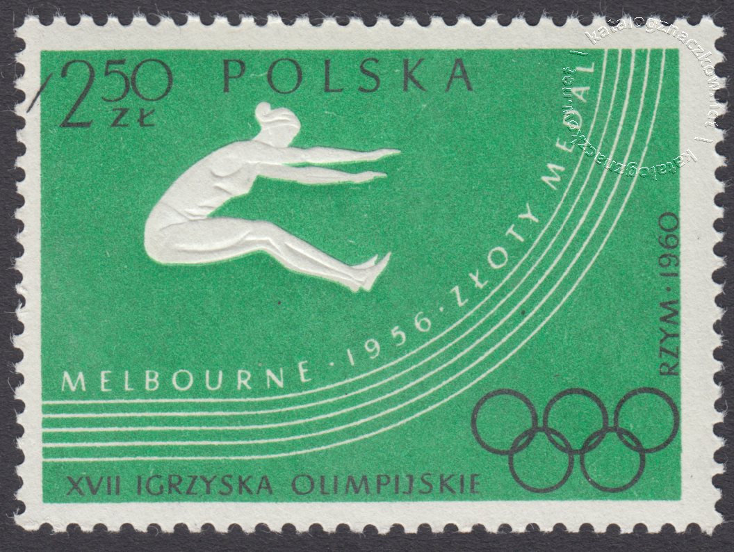 XVII Igrzyska Olimpijskie w Rzymie znaczek nr 1029B