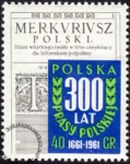 300 lat prasy polskiej znaczek nr 1074