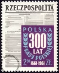 300 lat prasy polskiej znaczek nr 1076