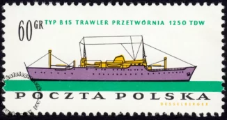 Polski przemysł okrętowy znaczek nr 1094