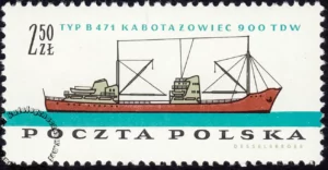 Polski przemysł okrętowy znaczek nr 1096
