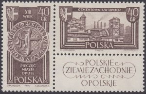 Polskie Ziemie Zachodnie znaczki nr 1103-1104