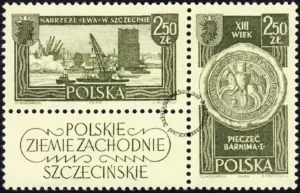 Polskie Ziemie Zachodnie znaczki nr 1107-1108