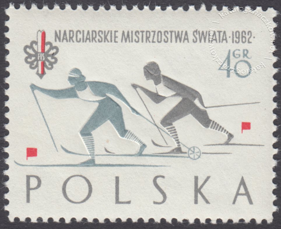 Narciarskie mistrzostwa Świata w Zakopanem znaczek nr 1149A