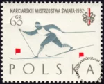 Narciarskie mistrzostwa Świata w Zakopanem znaczek nr 1150A