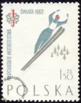 Narciarskie mistrzostwa Świata w Zakopanem znaczek nr 1151A
