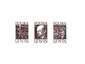 50 rocznica pobytu Lenina w Polsce - ark. 1161-1163ND