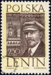 50 rocznica pobytu Lenina w Polsce znaczek nr 1163