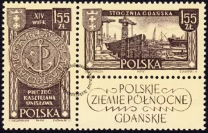Polskie Ziemie Północne znaczek nr 1173-74