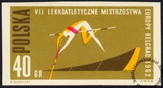 VII Lekkoatletyczne Mistrzostwa Europy w Belgradzie znaczek nr 1190A