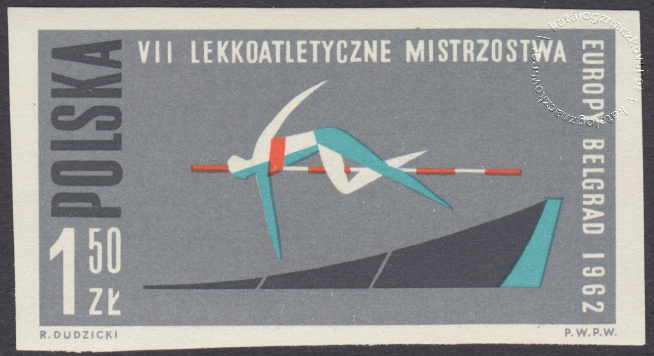 VII Lekkoatletyczne Mistrzostwa Europy w Belgradzie znaczek nr 1194A