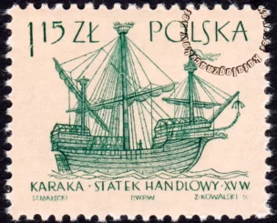 Statki żaglowe znaczek nr 1242