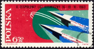 Drugi zespołowy lot kosmiczny znaczek nr 1269