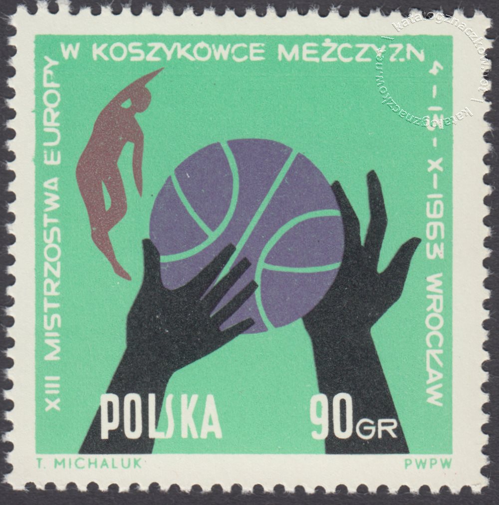 XIII Mistrzostwa Europy w koszykówce znaczek nr 1273