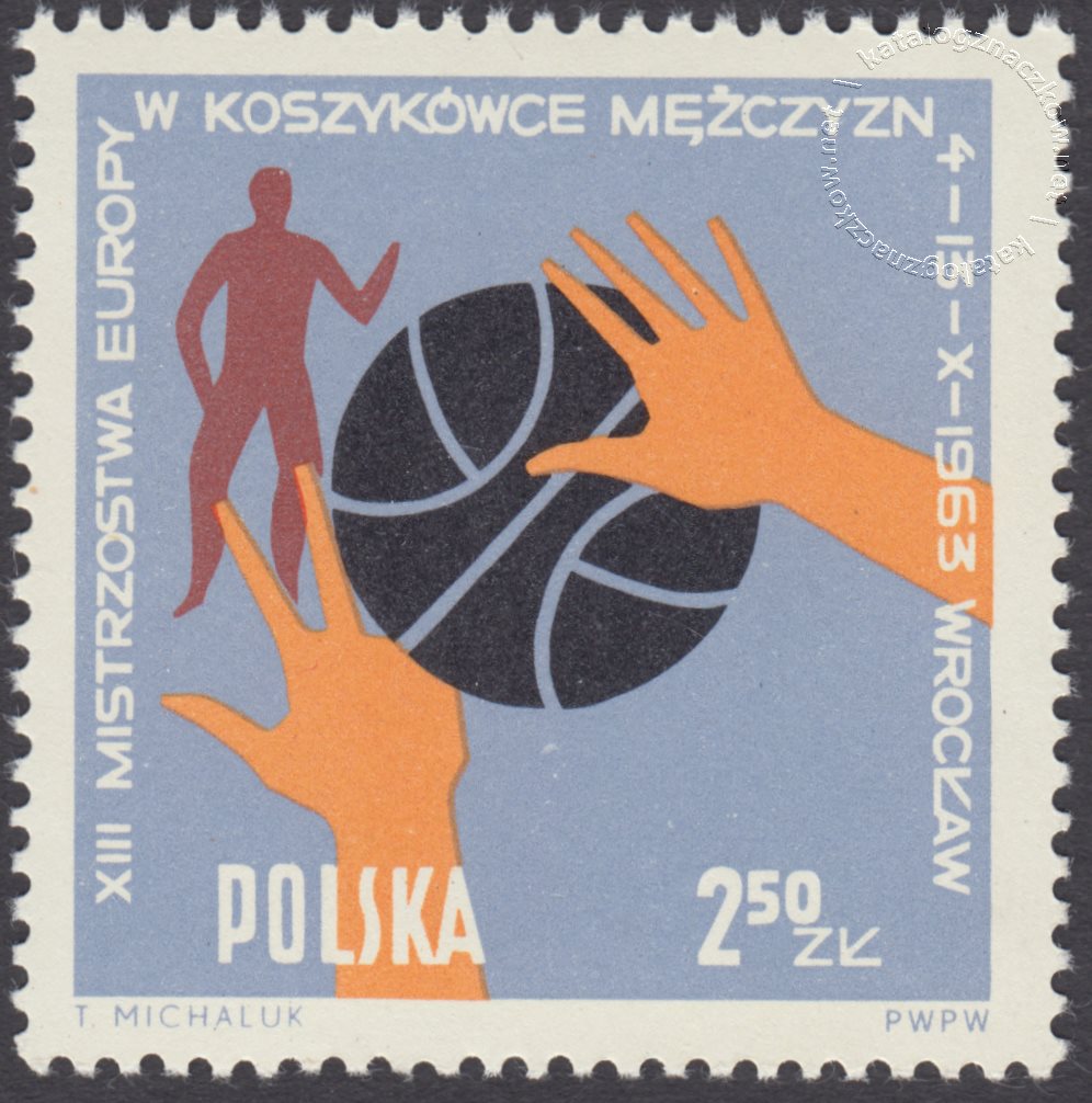 XIII Mistrzostwa Europy w koszykówce znaczek nr 1274