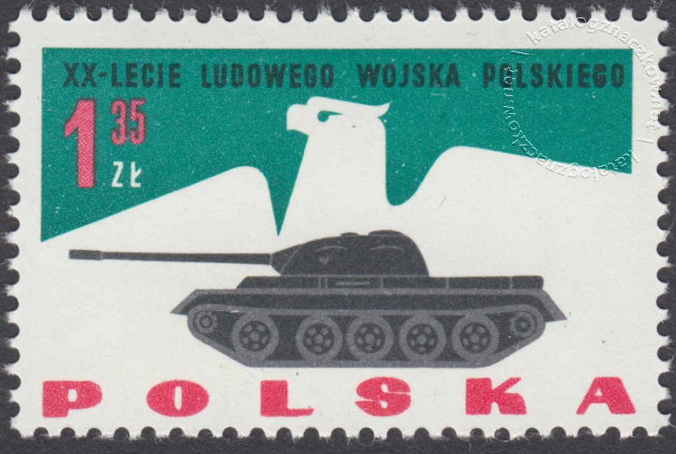 20 lecie Ludowego Wojska Polskiego znaczek nr 1281