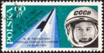 Wizyta radzieckich kosmonautów w Polsce znaczek nr 1287