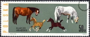 Konie polskie znaczek nr 1302