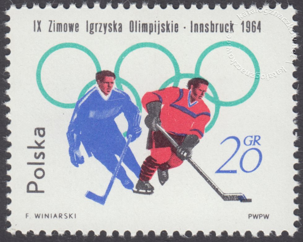 IX Zimowe Igrzyska Olimpijskie w Innsbrucku znaczek nr 1309