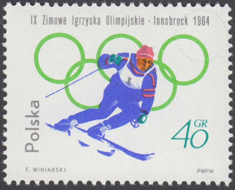 IX Zimowe Igrzyska Olimpijskie w Innsbrucku znaczek nr 1311