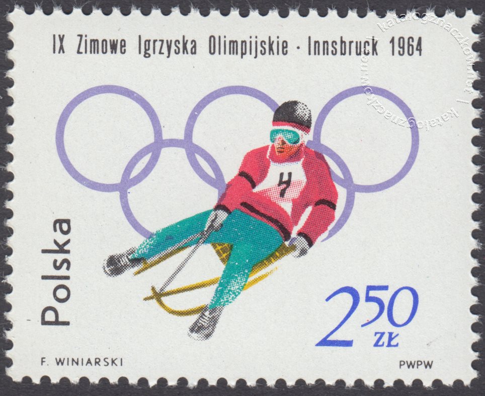 IX Zimowe Igrzyska Olimpijskie w Innsbrucku znaczek nr 1314