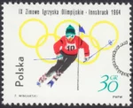 IX Zimowe Igrzyska Olimpijskie w Innsbrucku znaczek nr 1310