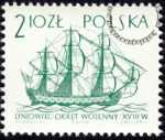 Statki żaglowe znaczek numer 1321