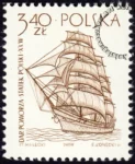 Statki żaglowe znaczek numer 1324