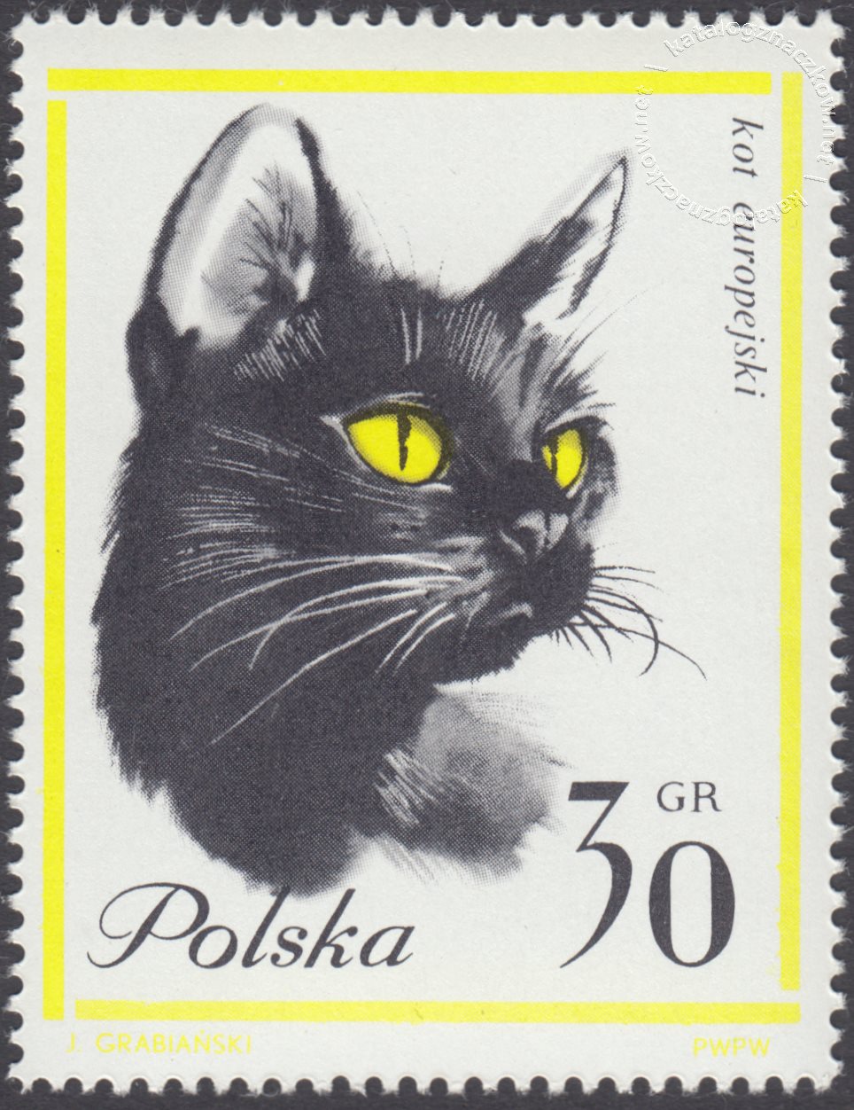 Koty znaczek nr 1327
