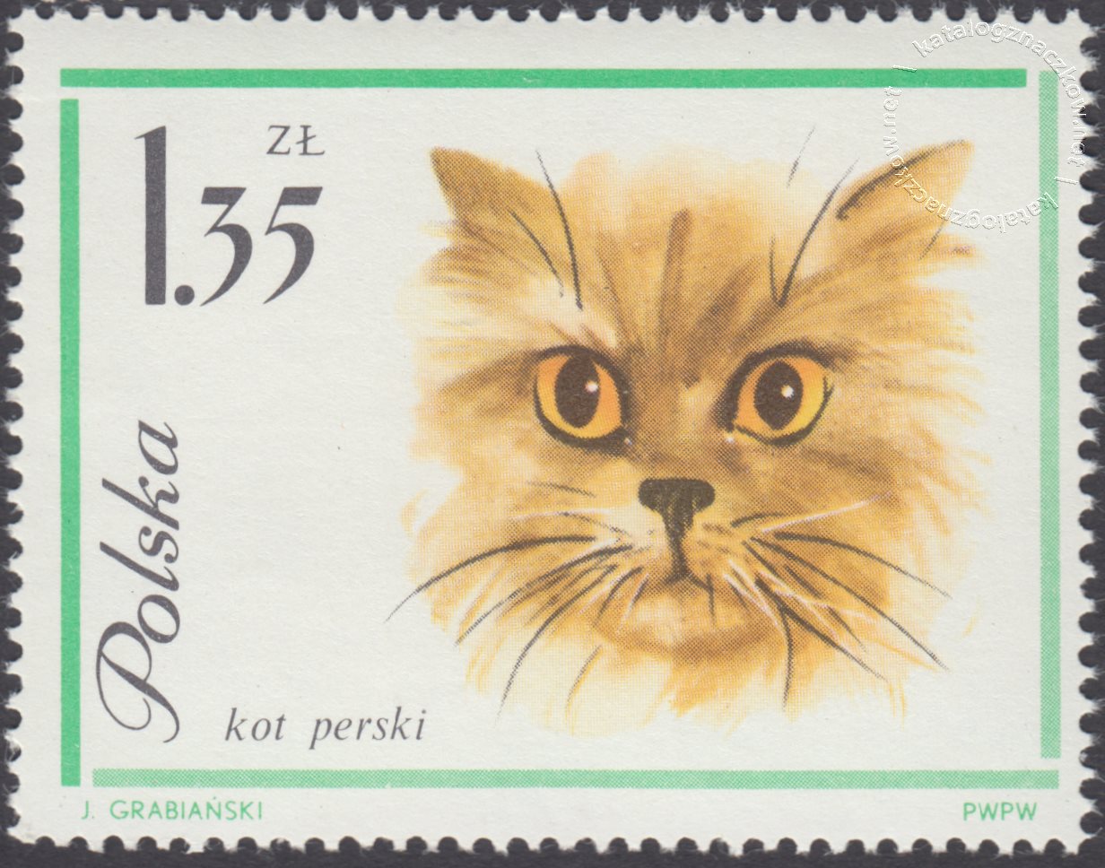 Koty znaczek nr 1332